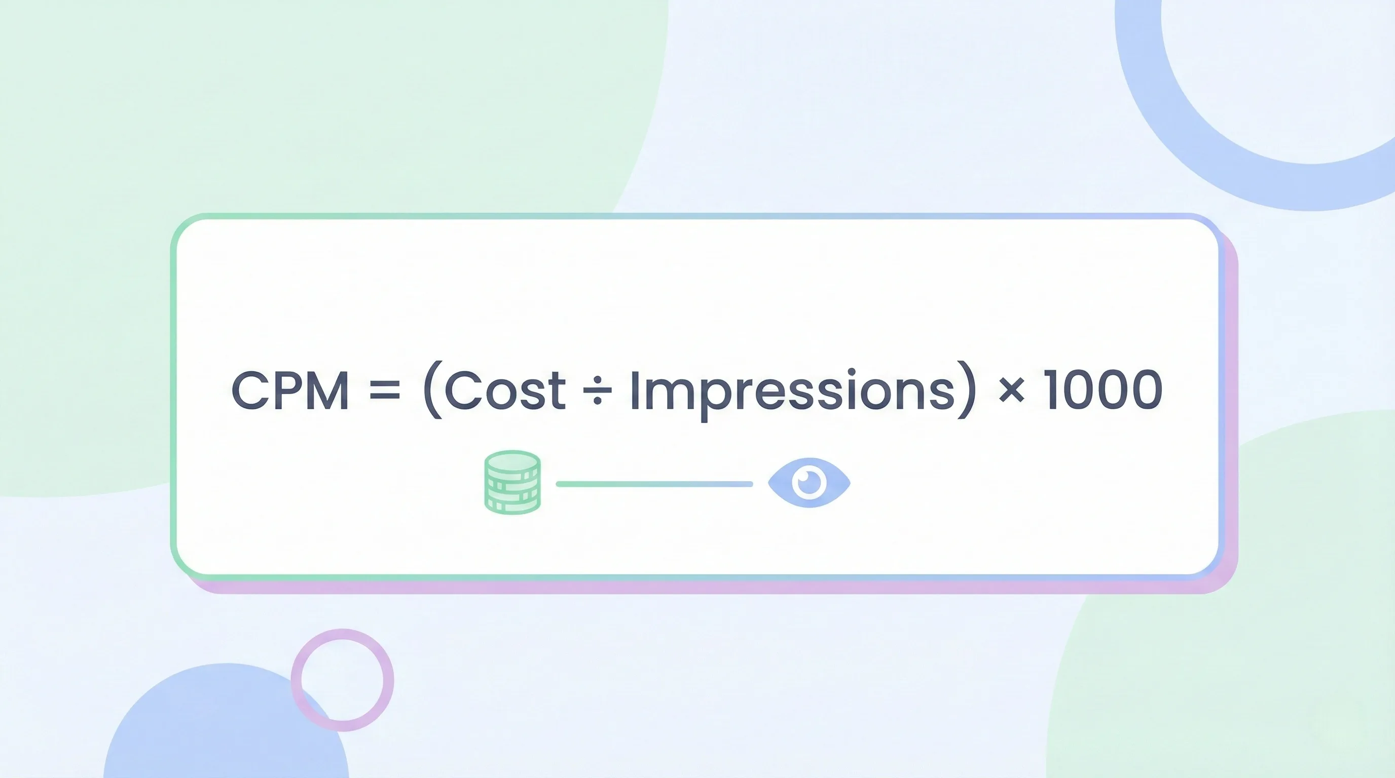 How to calculate CPM cover with the CPM formula